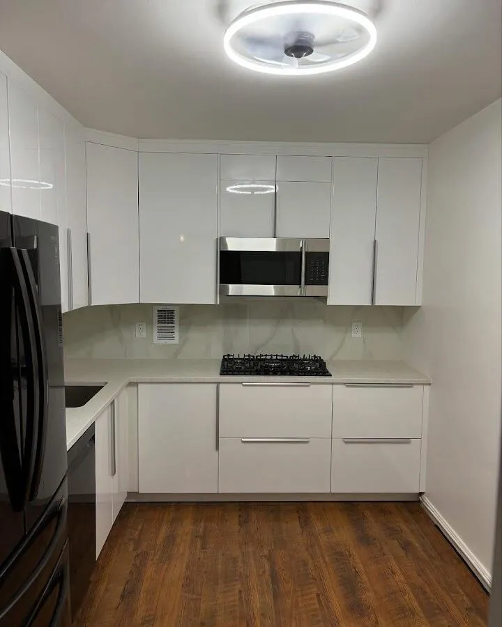 Renovated kitchen with quartz countertops in Bruce